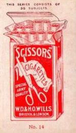 1916 Scissors Actresses (Mauve Surround) #14 Daisy Irving Back