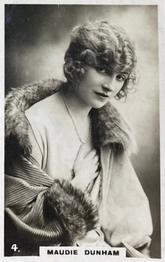 1925 Player's Beauties #4 Maudie Dunham Front