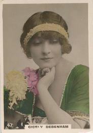 1925 Player's Beauties #47 Cicely Debenham Front