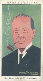 1926 Player's Straight Line Caricatures #3 Stanley Baldwin Front