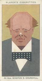 1926 Player's Straight Line Caricatures #14 Rt Hon Winston S Churchill Front