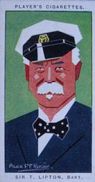 1926 Player's Straight Line Caricatures #36 Sir Thomas J. Lipton Front