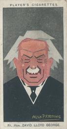 1926 Player's Straight Line Caricatures #37 David Lloyd George Front