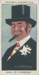 1926 Player's Straight Line Caricatures #39 Earl of Lonsdale Front