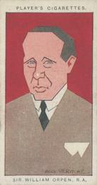 1926 Player's Straight Line Caricatures #43 William Orpen Front