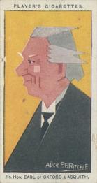1926 Player's Straight Line Caricatures #44 Rt. Hon. Earl of Oxford and Asquith Front