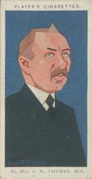 1926 Player's Straight Line Caricatures #47 J.H. Thomas Front
