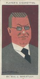 1926 Player's Straight Line Caricatures #48 John Wheatley Front