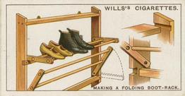 1930 Wills's Household Hints (2nd Series) #5 Making a Folding Boot-rack Front