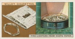 1930 Wills's Household Hints (2nd Series) #17 Fire-lighters from Waste Paper Front