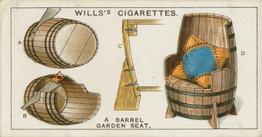 1930 Wills's Household Hints (2nd Series) #20 A Barrel Garden Seat Front