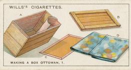 1930 Wills's Household Hints (2nd Series) #28 Making a Box Ottoman - 1 Front
