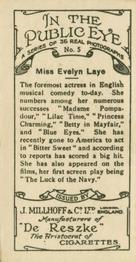 1930 J. Millhoff In the Public Eye #5 Evelyn Laye Back