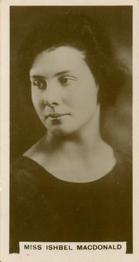 1930 J. Millhoff In the Public Eye #19 Miss Ishbel Macdonald Front