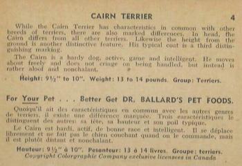1955 Parkhurst Fido (V339-4) #4 Cairn Terrier Back