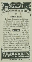 1924 Wills's Children of All Nations #21 Ireland Back