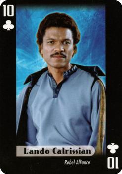 2007 Star Wars Fan Club Star Wars Heroes and Villains Playing Cards #10♣ Lando Calrissian Front