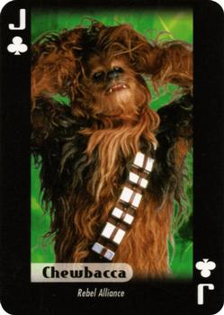 2007 Star Wars Fan Club Star Wars Heroes and Villains Playing Cards #J♣ Chewbacca Front