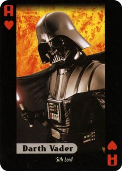 2007 Star Wars Fan Club Star Wars Heroes and Villains Playing Cards #A♥ Darth Vader Front