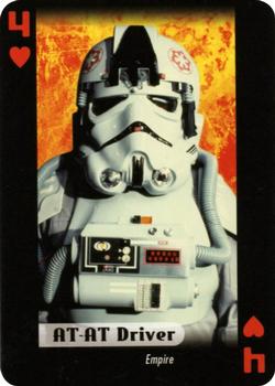 2007 Star Wars Fan Club Star Wars Heroes and Villains Playing Cards #4♥ AT-AT Driver Front