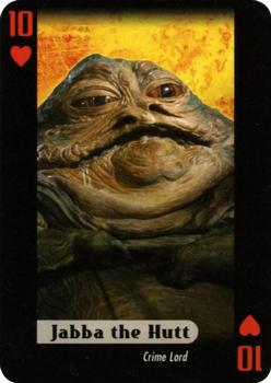 2007 Star Wars Fan Club Star Wars Heroes and Villains Playing Cards #10♥ Jabba the Hutt Front
