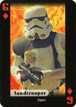 2007 Cartamundi Star Wars Villains Playing Cards #6♦ Sandtrooper Front