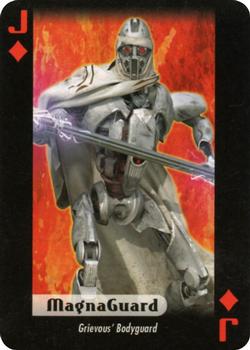 2007 Cartamundi Star Wars Villains Playing Cards #J♦ MagnaGuard Front