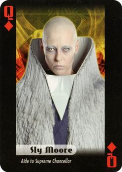 2007 Cartamundi Star Wars Villains Playing Cards #Q♦ Sly Moore Front