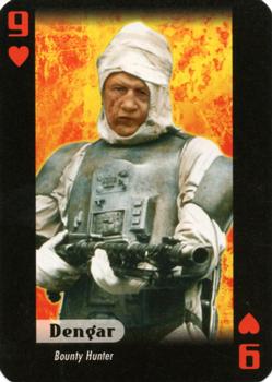 2007 Cartamundi Star Wars Villains Playing Cards #9♥ Dengar Front