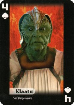 2007 Cartamundi Star Wars Villains Playing Cards #4♠ Klaatu Front