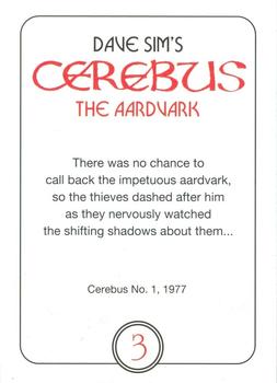 2020 Cerebus The Aardvark #3 Cerebus No. 1, 1977 Back
