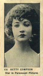 1922 Tobacco Products Corp Film Stars (C142) #156 Betty Compson Front