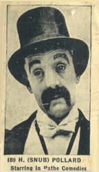 1922 Tobacco Products Corp Film Stars (C142) #189 H. (Snub) Pollard Front