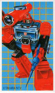 1985 Takara/NTV Transformers Menko (Japanese) #NNO Perceptor Front