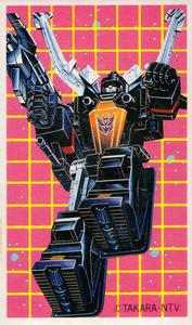 1985 Japanese Takara Transformers Menko #NNO Shrapnel Front