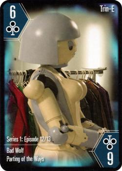 2004 Cartamundi Doctor Who Playing Cards #6♣ Trin-E Front