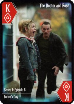 2004 Cartamundi Doctor Who Playing Cards #K♦ The Doctor and Rose Front