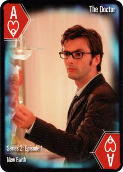 2004 Cartamundi Doctor Who Playing Cards #A♥ The Tenth Doctor Front