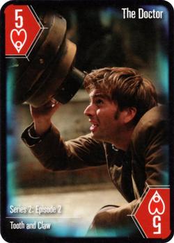 2004 Cartamundi Doctor Who Playing Cards #5♥ The Tenth Doctor Front
