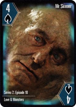 2004 Cartamundi Doctor Who Playing Cards #4♠ Mr Skinner Front