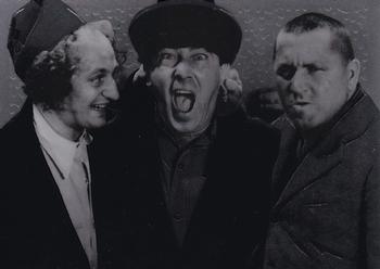 1997 DuoCards The Three Stooges - Chromium Antics #C1 Stooges' Antics Front