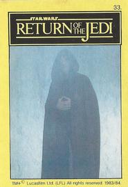 1983 Monty Fabrieken Return of the Jedi Mini Cards #33 Luke Skywalker Front