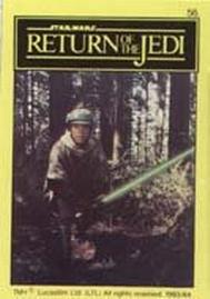 1983 Monty Fabrieken Return of the Jedi Mini Cards #56 Luke Skywalker Front