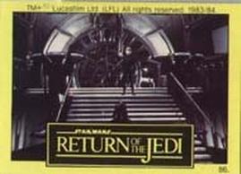 1983 Monty Fabrieken Return of the Jedi Mini Cards #86 Luke Skywalker Front