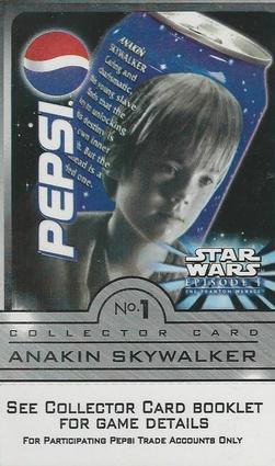 1999 Pepsi Star Wars Episode I #1 Anakin Skywalker Front