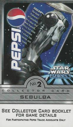 1999 Pepsi Star Wars Episode I #2 Sebulba Front