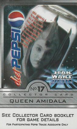 1999 Pepsi Star Wars Episode I #17 Queen Amidala Front