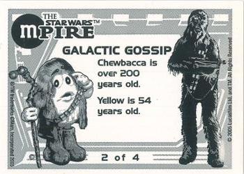 2005 Costco Star Wars M&M Candies Mpire #2 Chewbacca Back