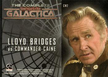 2004 Rittenhouse The Complete Battlestar Galactica - Colonial Warriors #CW2 Commander Caine Back