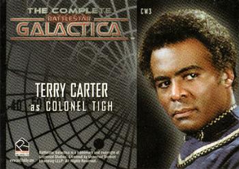2004 Rittenhouse The Complete Battlestar Galactica - Colonial Warriors #CW3 Col. Tigh Back